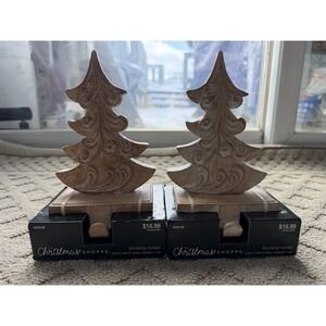The Christmas ShoppeWood Look Christmas Tree Stocking Holder